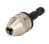 ViaGasaFamido Chuck Adapter Fast Change Hex Shank Push Back Reducing 3 Jaw for Drill Bit Electric Grinder 0.3-3.6mm Strong Steel Made of Steel Material for Electric Hammer Drill