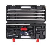 ViaGasaFamido Concrete Nail Gun Kit 4 Speed Adjustable Manual Steel Wall Fastening Power Tool with for Red Brick Concrete Wall & 3mm Aluminum Alloy Wire Slot