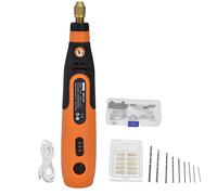 ViaGasaFamido Cordless Rotary Tool Electric Grinder Carving Pen 3.6V USB Interface 5000/10000/15000Rpm 3 Variable Speed with 46 Accessories for Engraving Sanding Polishing
