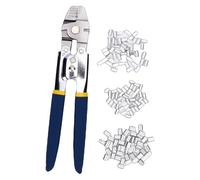 ViaGasaFamido Crimping Pliers Aluminum Alloy Tool for Versatile Outdoor Use and Projects with 150 Crimping Sleeves Included (WX 711+150 Aluminum Sleeve)
