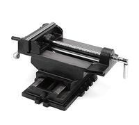 ViaGasaFamido Cross Slide Vise, Heavy Duty Dual Direction Clamping Tool for Milling Machine Drill Press Cast Iron 6 Inch 150mm Jaw Width 147mm Opening 1 Pack