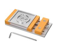 ViaGasaFamido Desktop CNC Vise Worktable CNC Chuck Engraving Machine Vise 7.87x3.94in 136mm Clamping Range Aluminum Alloy with 60mm Slots for 3018 4040 Series