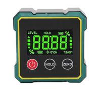 ViaGasaFamido Digital Angle Finder, Magnetic Electronic Level Angle Gauge with Data Lock for Woodworking and Metalwork, Measurement Range 0 to 360 Degrees
