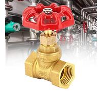 ViaGasaFamido DN15 Brass Globe Valve, G1/2 Female Thread, Two Seals | Water and gas regulation, quarter-turn brass stem, anti- forged body, residential plumbing, oil line shutoff