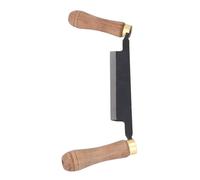 ViaGasaFamido Draw Cutter 6in Woodworking Tool with Leather Sheath, Carbon Steel Debarking Tool for Efficient Planing and Scraping, Ergonomic Wood Handle for Carpenters