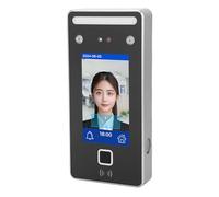 ViaGasaFamido Facial Attendance Machine, AI Visible Light Multi Mode Time Clock with Access Control USB Export 43in Touchscreen 2000 User Capacity for Offices Small Business Black 188 x 88 x 26mm