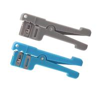 ViaGasaFamido Fiber Optic Stripper, Adjustable Blades, Multi-Function Cable Cutter Tool for Coaxial Cable 0-1/8 Inch and Fiber Optic Users (45-162+45-163)