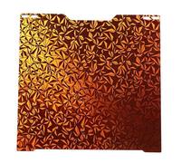 ViaGasaFamido Flexible Build Plate, Double Sided PEO PEY Spring Steel Sheet with Star Pattern for Stable Printing, Fit for Lab H2D 3D Printer 346x355mm