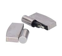 ViaGasaFamido Gravity Door Hinge, 201 Stainless Steel 2-Pack | Hydraulic Self-Closing Mechanism, For Left-Hand Inswing Doors, Silicone-Sealed Bearing, -Resistant Housing