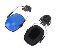 ViaGasaFamido Hard Hat Ear Muff, Helmet Ear Muff with Noise Reduction, NRR 27dB, SNR 31dB, Comfortable Wearing, Easy to Install for Working, Safety Earmuffs (Blue)