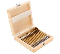 ViaGasaFamido High Carbon SteelFlat Drill Bit Set, Hex Shank for Wood Drilling, Coated, Precise Positioning, Drill Drivers with Drilling Machines or Electric Manual