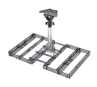 ViaGasaFamido Improved Satellite Roof Bracket for Mini Antennas, No Drilling Installation with 360 Degree Rotation and 160° Tilt, Stainless Steel Adjustable Holder for Optimal Signal Reception