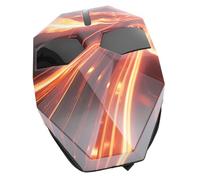 ViaGasaFamido LED Riding Backpack 3D Hard Programmable Screen Backpack with USB Charging Port for Travel Cycling Parties 19.5 Inch Laptop Bag with Breathable Shoulder Straps