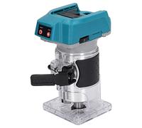 ViaGasaFamido Lithium Carving Router Machine, Brushless ABS Woodworking Trimmer, 18V Battery Hole Trimmer for BL1815, for Trimming Groove Carving and Hole Work for Woodworkers