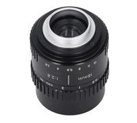 ViaGasaFamido Manual 18mm F2.8 Wide Angle Lens for M4/3 Cameras, Aluminum Alloy Macro Lens with 72° View for Close-Up and Panoramic Photography