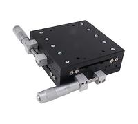 ViaGasaFamido Manual Linear Positioning Stage, XY Manual Linear Stage Optical Positioning Bearing Sliding Micrometer Trimming, Motion Actuators, for Optical Instrument