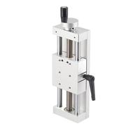 ViaGasaFamido Manual Linear Stage Table, Aluminum Alloy Sliding Table with High Precision for CNC, 80mm Size for Inspection and Measurement (Stroke 100mm)