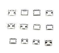 ViaGasaFamido Mini USB SMD Connector, Stainless Steel Components, 60Pcs Set for Industrial Use, High Stability and Anti Interference