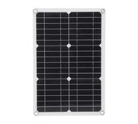 ViaGasaFamido Monocrystalline Solar Panel Kit, Flexible 20W Charger for Outdoor Activities, High Efficiency 18V Solar Panel for Cell Phones and Tablets