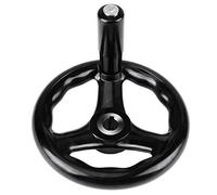 ViaGasaFamido Plastic Hand Wheel, 3 Spoke Design, Durable Round Handwheel 125mm for Lathe and Milling Machines