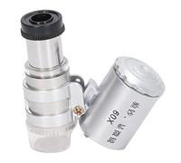 ViaGasaFamido Pocket Microscope, ABS Plastic Mini Microscope with 60X Magnification for Kids and Adults, Ideal for Science Exploration At Home and School