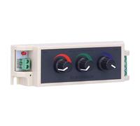 ViaGasaFamido RGB Knob Dimmer Smart LED Dimmer Controller, Brightness Adjustment for DC12-24V LED Light with 3-Channel Controller, Designed for Mixing Any Color and Brightness