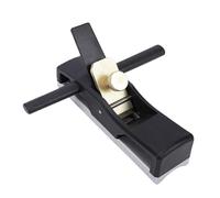 ViaGasaFamido Round Bottom Planer, 17cm Woodworking Hand Push Plane with Brass Press Plate Manganese Steel for Round Wood Stick Shovel Handle Arc Finishing