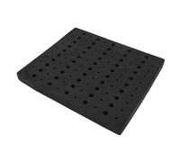 ViaGasaFamido Router Bit Tray Organizer Router Bit Holder High Density Hard EVA Foam with Precise 1/4 1/2 Inch Holes for Tool Box Drawer Storage (EVA Base)