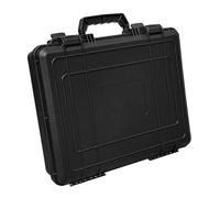 ViaGasaFamido Satellite Case, Rain Proof ABS Shell Shock Proof High Density Foam Interior with Lockable Holes for Mini Antennae Bracket Cable Adapter Travel Camping