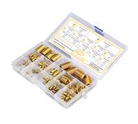 ViaGasaFamido Self Tapping Thread Inserts Set, High Carbon Steel Quick Thread Inserts 102Pcs M2-M14, Reinforce Repair Tool for Stripped Repair in Workshop and Home Use