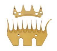 ViaGasaFamido Sheep Shears Replacement Blades, 9 Tooth High Carbon Steel Professional Livestock Shearing Blades, with Advanced Coating for Dense Wool Sheep Alpacas Llamas