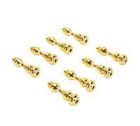 ViaGasaFamido Shelf Rail Connectors Premium Design Gold Bracket Spindles for Display Cabinets Bookcases 8PCS 1.5in