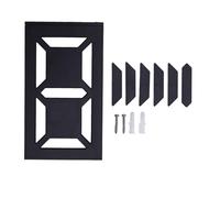 ViaGasaFamido Solar Digital Address Sign, LED Wall Number Light with Solar Panel ABS Material, 0-9 Numbers A C E F H L P U Letters Water Proof IP55 for Outdoor House Address Sign