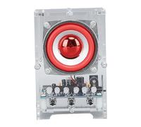 ViaGasaFamido Speaker Electronic Kit, Creative Home Stereo Project Kit with Soldering Skills Training. Unique Acrylic Cover Design, Fun Learning Experience. Level Indication, 5W (Finished Product)
