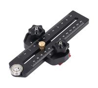 ViaGasaFamido Table Saw Jig Guide, Thin Jig Table Saw with 1/4in X 3.4in T Slots 3/8in X/T U Slot, Easy to Use, Fast and Accurate, Aluminum Alloy Material, Wide Compatibility
