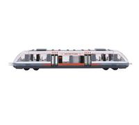 ViaGasaFamido Toy Train Set High Speed Locomotive Engine Die Cast Model Alloy City Rail Subway Children Educational Toys Simulation Model Car Birthday Gift for Kids (White)