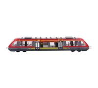 ViaGasaFamido Toy Train Set High Speed Locomotive Engine Die Cast Model Alloy City Rail Subway Children Educational Toys Simulation Model Car Birthday Gift for Kids (Red)