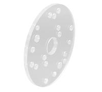 ViaGasaFamido Universal Router Base Plate, Clear Acrylic 6.5 Inch, Perfect for Woodworking with Pre-Drilled Holes and Centering Pin for Router Table Accessory