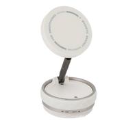 ViaGasaFamido Vacuum Magnetic Car Phone Holder, Foldable 360 Rotating Stand with Strong Suction Cup for Dashboard Desktop Universal Phone Mount Adjustable Angle for Drivers Travelers (White)