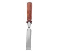 ViaGasaFamido Wood Chisel Flat Chisel CR V Alloy Steel Wood Handle for Professional Carpenters, 20mm Wide for Carving Digging Cutting Sharpening