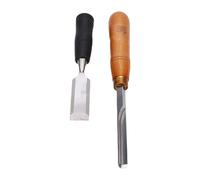 ViaGasaFamido Woodworking Chisel, Forged 40Cr Alloy Steel Cutter with Beech Wood Handle for Carving Cutting and Shaping Wood Stone Metal, Professional Heavy Duty Chisel Set for Crafting and