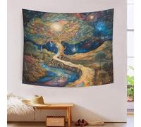 VIAGECSKE 3D Tree of Life Printed Wall Blanket Home Decoration Bedding Poster Wall Art Tapestry Tapestries Wall Hanging Soft Polyester for Living Room Bedroom Dorm Deco 70cmx100cm