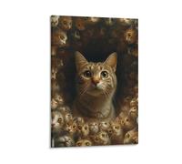 VIAGECSKE A Cat Is All Wall Decor Poster Canvas Prints Picture Modern Canvas Wall Art Picture Wall Hanging for Living Room Bedroom Home Decorations 16x24inch(40x60cm)