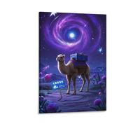 VIAGECSKE Camel Poster Artwork Giclee Canvas Prints Modern Canvas Wall Art Picture Wall Hanging for Bathroom Wall Decor 12x18inch(30x45cm)
