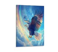 VIAGECSKE Eagle Wall Decor Poster Canvas Prints Picture Modern Canvas Wall Art Picture Wall Hanging for Bathroom Wall Decor 20x30inch(50x75cm)
