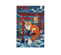 VIAGECSKE Fox Wall Decor Poster Canvas Prints Picture Modern Wall Art Picture Wall Hanging for Home Decorations 08x12inch(20x30cm)