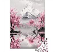 VIAGECSKE Japanese Cherry 1000 Piece Jigsaw Puzzle for Adults, 1000pcs (75x50cm), Cardboard, Scenic, Puzzle, 1 Set, 1000 Pieces, 1 Gram, 14 - 99 Years, Unisex