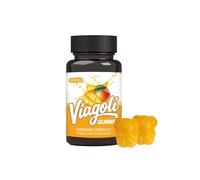 VIAGOLI Extra-Strength Ginseng Gummies for Men - Natural Herbal Vitality & Performance Support, Mango Flavor, 10 Count - Boost Energy · Endurance · Stamina