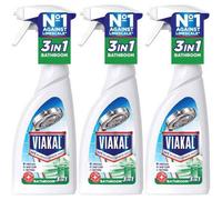 Viakal 3 In 1 Bathroom Limescale Remover Anti-Bacterial Spray 500Ml (Pack Of 3)