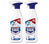 Viakal Limescale Remover Spray 500ml 2 Pack | Hard Water Stain Cleaner for Bathrooms, Kitchens & Showers | Powerful Multi-Surface Descaler for Taps, Tiles, Toilets & Glass with Fast-Acting Formula
